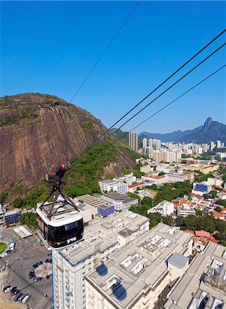 simsearch:841-09055747,k - Cableway (cable car) to Sugarloaf Mountain, Urca, Rio de Janeiro, Brazil, South America Photographie de stock - Rights-Managed, Code: 841-08860957