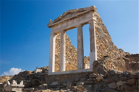 Archaeological remains of the Temple of Isis, Delos, UNESCO World Heritage Site, Cyclades Islands, South Aegean, Greek Islands, Greece, Europe Stock Photo - Rights-Managed, Code: 841-08861012