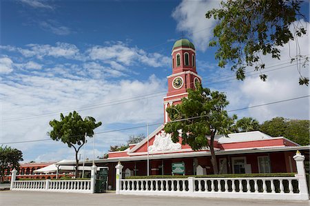 The Garrison Savannah, Clock Tower Bridgetown, Christ Church, Barbados, West Indies, Caribbean, Central America Stockbilder - Lizenzpflichtiges, Bildnummer: 841-08861044