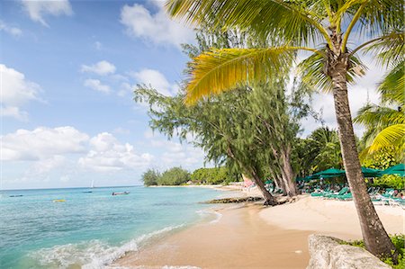 Beach, Holetown, St. James, Barbados, West Indies, Caribbean, Central America Foto de stock - Con derechos protegidos, Código: 841-08861071