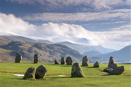 england - Castlerigg Stone Circle, near Keswick, Lake District National Park, Cumbria, England, United Kingdom, Europe Stock Photo - Rights-Managed, Code: 841-08887326