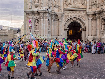 pictures of native dress in mexico - Masked dancers, Fiesta de la Virgen de la Soledad, Basilica of Our Lady of Solitude, Oaxaca, Mexico, North America Stock Photo - Rights-Managed, Code: 841-08887336