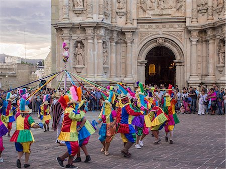 simsearch:841-08239991,k - Masked dancers, Fiesta de la Virgen de la Soledad, Basilica of Our Lady of Solitude, Oaxaca, Mexico, North America Stock Photo - Rights-Managed, Code: 841-08887336