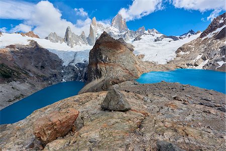 Lago de los Tres and Mount Fitz Roy, Patagonia, Argentina, South America Photographie de stock - Rights-Managed, Code: 841-08887427