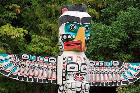 simsearch:841-08887451,k - Totem Pole, Stanley Park, Vancouver, British Columbia, Canada, North America Stock Photo - Rights-Managed, Code: 841-08887450