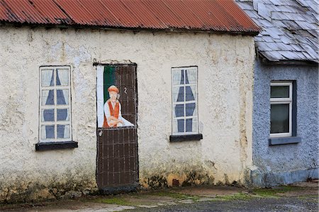 europe culture painting - Old houses, Ardfinnan Village, County Tipperary, Republic of Ireland, Europe Stock Photo - Rights-Managed, Code: 841-08887471