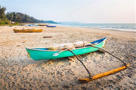 Fishing boat, Talpona Beach, South Goa, India, Asia Stock Photo - Rights-Managed, Code: 841-09055190