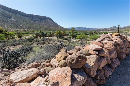 View of the Jesuit Mision de San Francisco Borja, Baja California, Mexico, North America Stock Photo - Rights-Managed, Code: 841-09055208