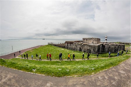 portsmouth - Tourists at the grounds of the Southsea Castle in Portsmouth, Hampshire, England, United Kingdom, Europe Stock Photo - Rights-Managed, Code: 841-09055215