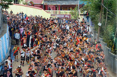 simsearch:841-09174559,k - Stone pulling ceremony during Kisima Nagaland Hornbill festival, Kohima, Nagaland, India, Asia Foto de stock - Con derechos protegidos, Código: 841-09055225