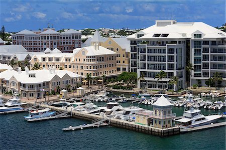 Waterfront on Pitt's Bay, Hamilton City, Pembroke Parish, Bermuda, Atlantic, Central America Photographie de stock - Rights-Managed, Code: 841-09055537