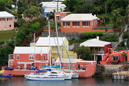 Architecture in Paget Parish, Bermuda, Atlantic, Central America Photographie de stock - Rights-Managed, Code: 841-09055532