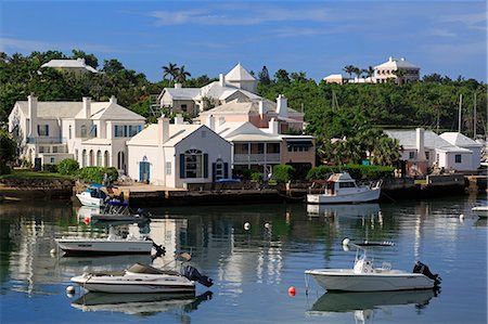 Architecture in Paget Parish, Bermuda, Atlantic, Central America Stock Photo - Rights-Managed, Code: 841-09055533