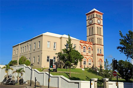 Sessions House, Hamilton City, Pembroke Parish, Bermuda, Atlantic, Central America Stock Photo - Rights-Managed, Code: 841-09055541