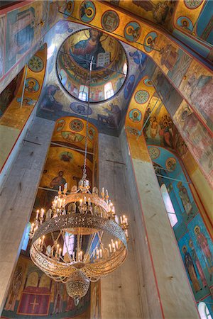 Fresco paintings, St. George Cathedral, Yuriev Monastery, UNESCO World Heritage Site, Veliky Novgorod, Novgorod Oblast, Russia, Europe Foto de stock - Con derechos protegidos, Código: 841-09055563