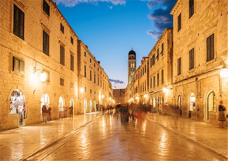 simsearch:841-09194343,k - Stradun, Old Town, UNESCO World Heritage Site, Dubrovnik, Croatia, Europe Foto de stock - Con derechos protegidos, Código: 841-09055673