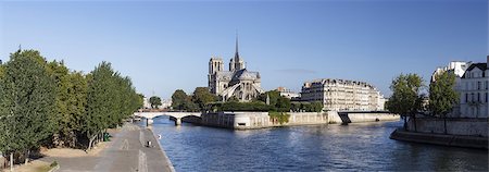 simsearch:841-06807821,k - Notre Dame de Paris Cathedral and the River Seine, Paris, France, Europe Foto de stock - Con derechos protegidos, Código: 841-09055723