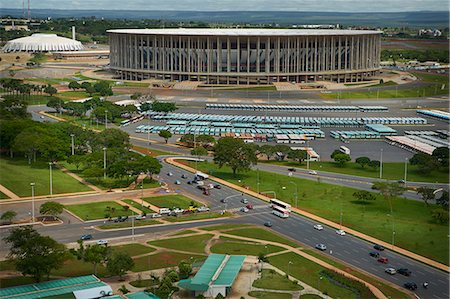 simsearch:841-08860950,k - Estadio Nacional Mane Garrincha and Nilson Nelson Gymnasium, part of the Poliesportivo Ayrton Senna Complex, Brasilia, Brazil, South America Foto de stock - Con derechos protegidos, Código: 841-09055735