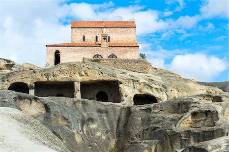 simsearch:841-07205291,k - The 10th century Christian Prince's Basilica overlooking Uplistsikhe, the Lord's fortress, Gori, Shida Kartli district, Georgia, Central Asia, Asia Foto de stock - Con derechos protegidos, Código: 841-09076735