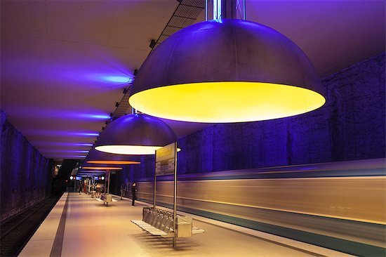 Subway station Westfriedhof, Munich, Bavaria, Germany, Europe Stock Photo - Premium Rights-Managed, Artist: robertharding, Image code: 841-09076742