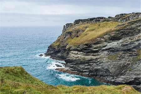 simsearch:841-07781869,k - Tintagel Castle on Tintagel Island, Cornwall, England, United Kingdom, Europe Foto de stock - Con derechos protegidos, Código: 841-09076779