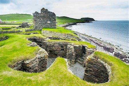 simsearch:841-09242428,k - Jarlshof prehistoric archaeological site, Shetland Islands, Scotland, United Kingdom, Europe Stock Photo - Rights-Managed, Code: 841-09076807