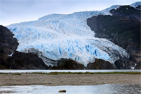 simsearch:841-08861106,k - A glacier in the Darwin Mountain range, Alberto de Agostini National Park, Tierra del Fuego, Patagonia, Chile, South America Foto de stock - Con derechos protegidos, Código: 841-09085806