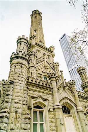 simsearch:841-09086033,k - The Historic Water Tower, North Michigan Avenue, Chicago, Illinois, United States of America, North America Stock Photo - Rights-Managed, Code: 841-09086045