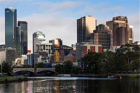 Melbourne city skyline, Melbourne, Victoria, Australia, Pacific Photographie de stock - Rights-Managed, Code: 841-09086254