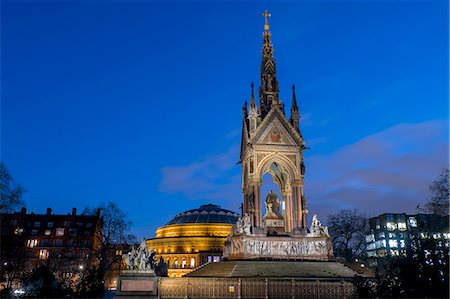 simsearch:400-04214594,k - Albert Memorial and Albert Hall at dusk, Kensington, London, England, United Kingdom, Europe Photographie de stock - Rights-Managed, Code: 841-09086276
