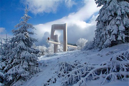 simsearch:841-09183490,k - Sightseeing platform Windklang, Mount Erbeskopf, Hunsruck, Rhineland-Palatinate, Germany, Europe Foto de stock - Con derechos protegidos, Código: 841-09086298