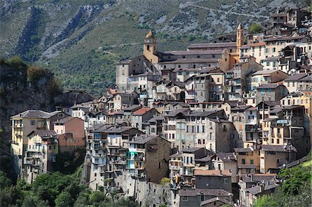 simsearch:841-06031902,k - Saorge, perched Medieval village, Roya Valley, Alpes-Maritimes, Cote d'Azur, French Riviera, Provence, France, Europe Stock Photo - Rights-Managed, Code: 841-09086538