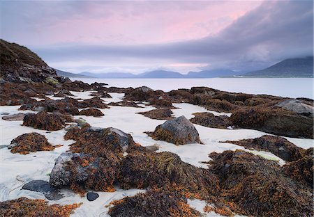 A beautiful dawn sky over the beach at Horgabost, Isle of Harris, Outer Hebrides, Scotland, United Kingdom, Europe Stock Photo - Rights-Managed, Code: 841-09086575