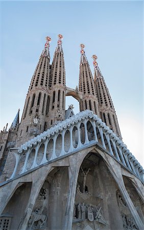 The Sagrada Familia, UNESCO World Heritage Site, Barcelona, Catalonia, Spain, Europe Stock Photo - Rights-Managed, Code: 841-09108184