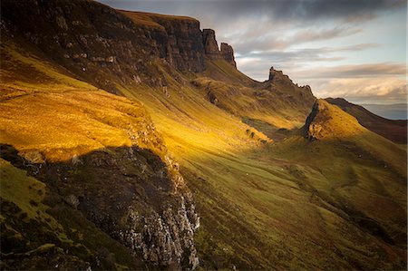 simsearch:6119-09214087,k - Sunset over the Trotternish Range from the Quiraing on the Isle of Skye, Inner Hebrides, Scotland, United Kingdom, Europe Foto de stock - Con derechos protegidos, Código: 841-09135245