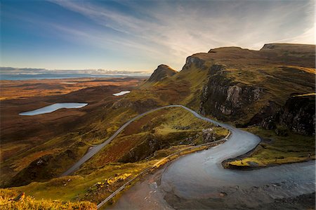 The Quiraing Pass in the Trotternish Range on the Isle of Skye, Inner Hebrides, Scotland, United Kingdom, Europe Stock Photo - Rights-Managed, Code: 841-09135249