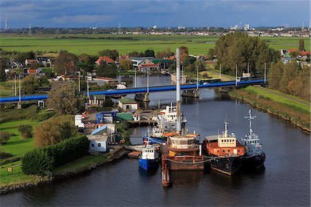 Boats, Zaandam, North Holland, Netherlands, Europe Photographie de stock - Rights-Managed, Code: 841-09135403