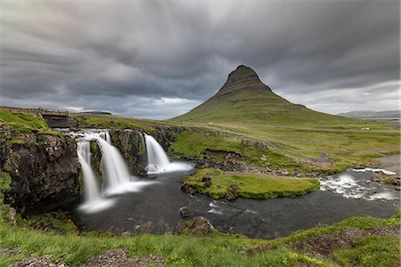 Kirkjufell, Snaefellsnes, Iceland, Polar Regions Foto de stock - Con derechos protegidos, Código: 841-09147426