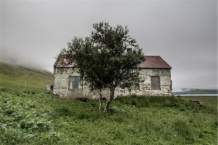 Abandoned farmhouse, Westfjords, Iceland, Polar Regions Foto de stock - Con derechos protegidos, Código: 841-09147444