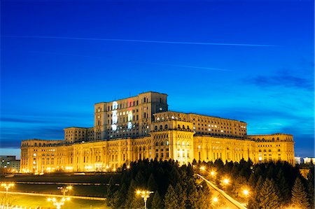 Palace of the Parliament, second biggest building in the world, Bucharest, Romania, Europe Stock Photo - Rights-Managed, Code: 841-09155119