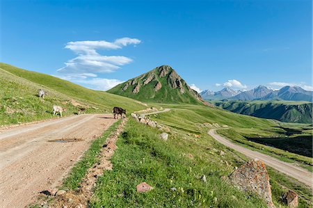simsearch:841-03520084,k - Gravel Road across Naryn Gorge, Naryn Region, Kyrgyzstan, Central Asia, Asia Stock Photo - Rights-Managed, Code: 841-09162969