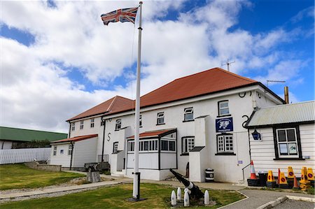 simsearch:841-08860748,k - Historic Police Station Headquarters, British Flag, Central Stanley, Port Stanley, Falkland Islands, South America Stock Photo - Rights-Managed, Code: 841-09162998