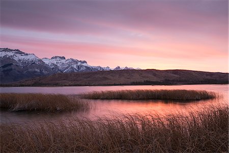 dramatic landscape - Sunrise over Canadian Rockies, Talbot Lake, Jasper National Park, UNESCO World Heritage Site, Alberta, Canada, North America Foto de stock - Con derechos protegidos, Código: 841-09163124