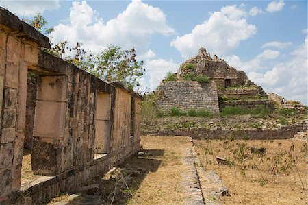 simsearch:841-08244261,k - Mayan Ruins, Structure MA-9 in background, Oxkintok Archaeological Zone, 300 to 1050 AD, Yucatan, Mexico, North America Stock Photo - Rights-Managed, Code: 841-09163270