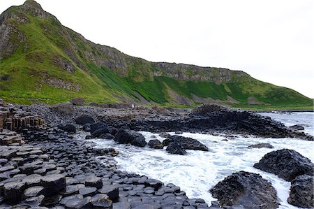 Giant's Causeway, UNESCO World Heritage Site, Bushmills, County Antrim, on the north coast of Northern Ireland. Ulster, Northern Ireland, United Kingdom, Europe Stock Photo - Rights-Managed, Code: 841-09163439