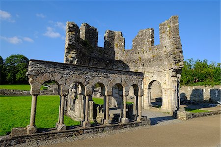 Mellifont Abbey, a Cistercian abbey, Drogheda, County Louth, Leinster, Republic of Ireland, Europe Fotografie stock - Rights-Managed, Codice: 841-09163452