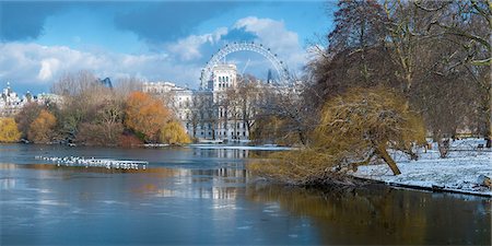 st james' park - St. James's Park, Horse Guards and London Eye, London, England, United Kingdom, Europe Photographie de stock - Rights-Managed, Code: 841-09163487