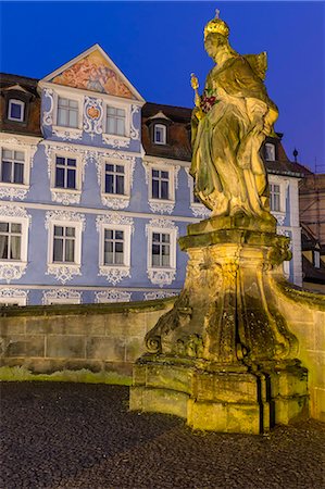 The Statue of Empress Kunigunda on the Lower Bridge, Bamberg, UNESCO World Heritage Site, Upper Franconia, Bavaria, Germany, Europe Stock Photo - Rights-Managed, Code: 841-09174749