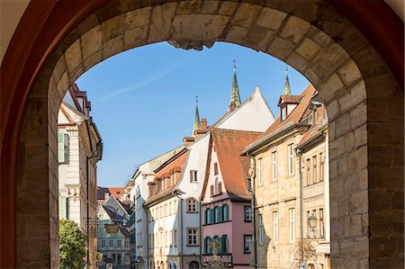 simsearch:841-07082725,k - View from the gate of the old town hall, Bamberg, UNESCO World Heritage Site, Upper Franconia, Bavaria, Germany, Europe Photographie de stock - Rights-Managed, Code: 841-09174755