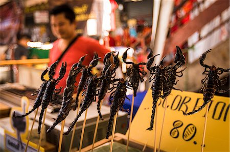 Scorpions for sale in Chinatown, Chiang Mai, Thailand, Southeast Asia, Asia Stock Photo - Rights-Managed, Code: 841-09174761